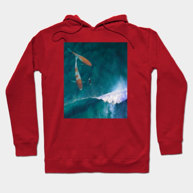 Surfer Koi-fish Hoodie by karadoc